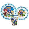 Sonic the Hedgehog dish set, micro plastic set with cup 260 ml