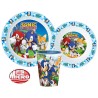 Sonic the Hedgehog dish set, micro plastic set with cup 260 ml