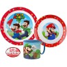 Vaisselle Super Mario, micro-ensemble en plastique avec tasse 265 ml