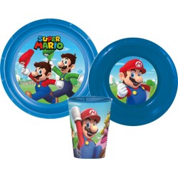 Ensemble de vaisselle Super Mario, ensemble en plastique