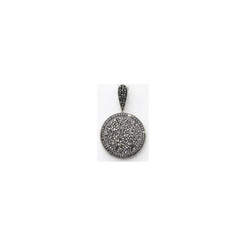 Victoria Silver-colored pendant with stones