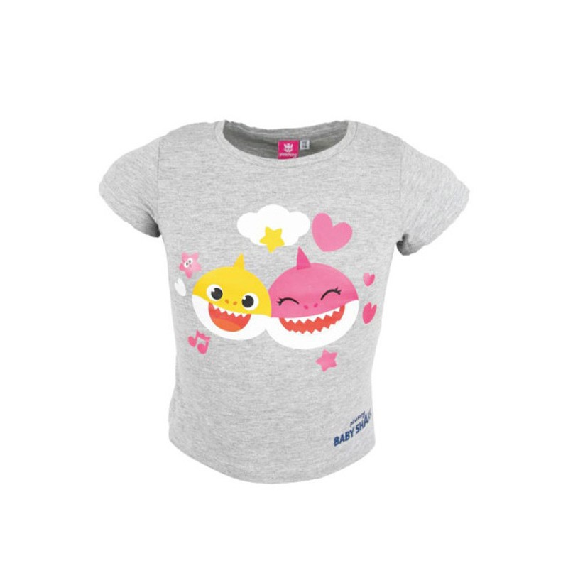 T-shirt court amusant pour enfants Baby Shark, haut 104 cm