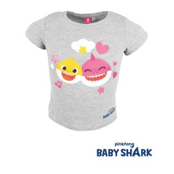 T-shirt court amusant pour enfants Baby Shark, haut 104 cm