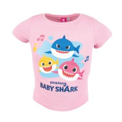 T-shirt court amusant pour enfants Baby Shark, haut 104 cm