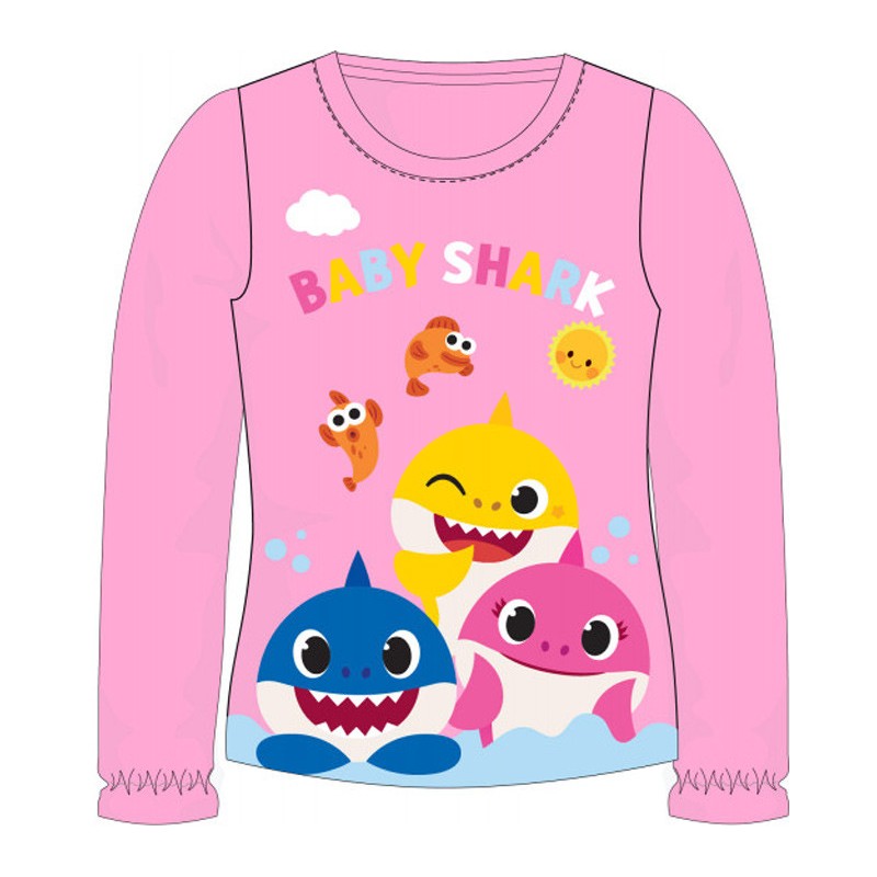 T-shirt à manches longues pour enfants Baby Shark 110 cm