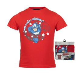 T-shirt à manches courtes pour enfants Avengers Captain America, haut 92 cm