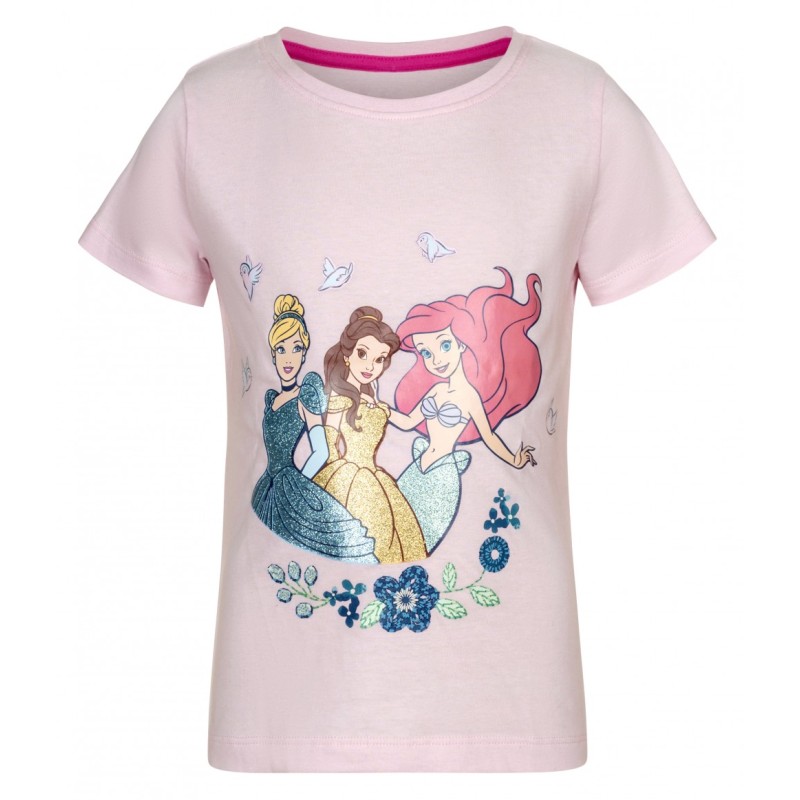 T-shirt court pour enfant Disney Princess, haut 110/116 cm