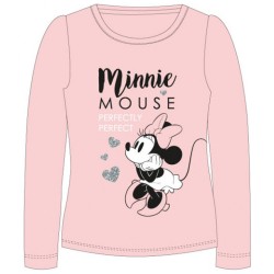 Chemise à manches longues Disney Minnie pour enfants, haut 128 cm