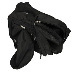 Cartable à 3 compartiments 18 pouces Noir Vintage
