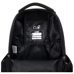 Cartable à 3 compartiments 18 pouces Noir Vintage
