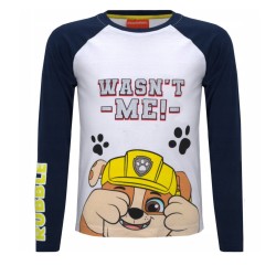 T-shirt à manches longues noir pour enfants Paw Patrol, haut 104 cm