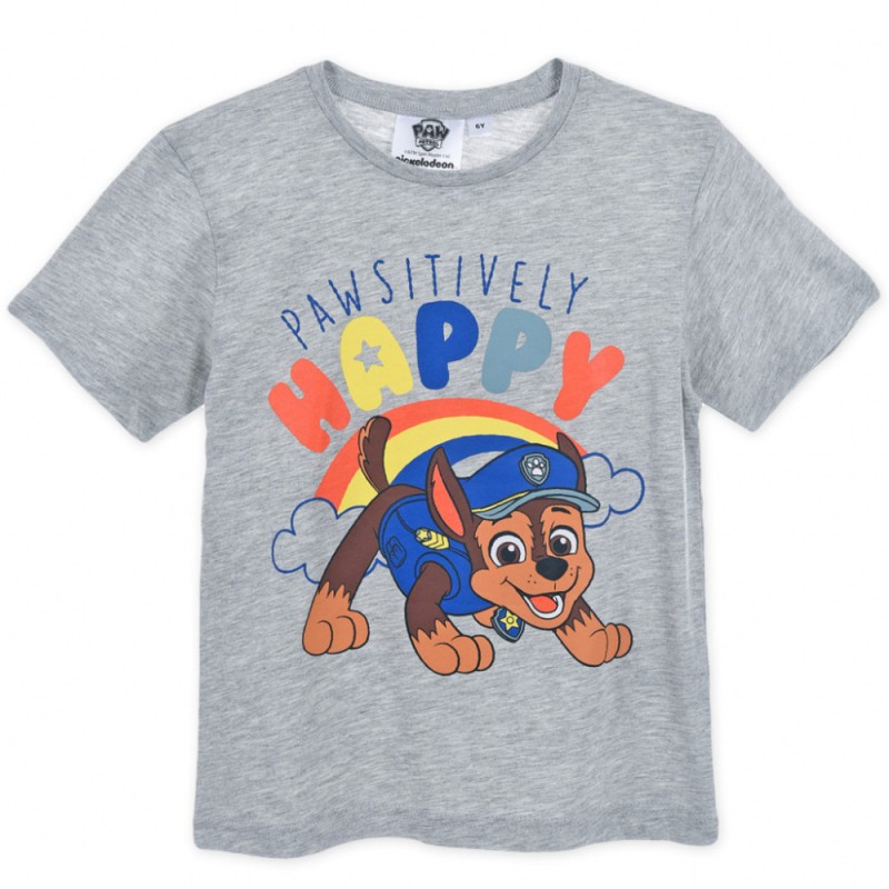 T-shirt à manches courtes pour enfants Paw Patrol, haut 4 ans