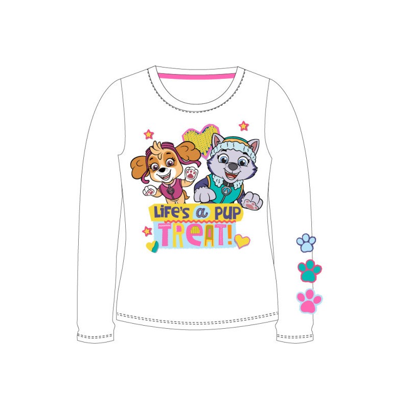 T-shirt à manches longues pour enfants Paw Patrol Treat, haut 7 ans