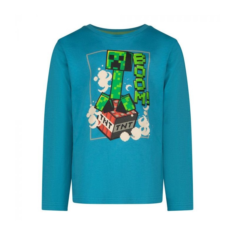 Minecraft BOOM! children's long sleeve shirt, top 10 years