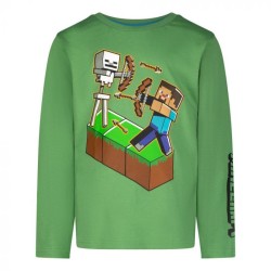 Minecraft BOOM! T-shirt à manches longues pour enfant, haut 12 ans