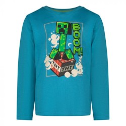 Minecraft BOOM! T-shirt manches longues enfant, haut 6 ans