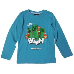 T-shirt à manches longues Minecraft Creeper pour enfants, Top 10 ans