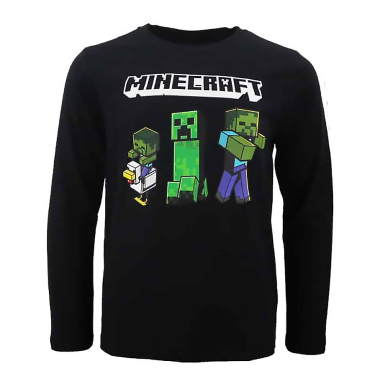 Minecraft Dark children's long sleeve t-shirt, top 10 years