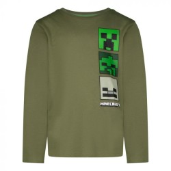 T-shirt manches longues Minecraft pour enfant, top 10 ans