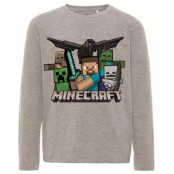 T-shirt à manches longues Minecraft pour enfants, top 10 ans