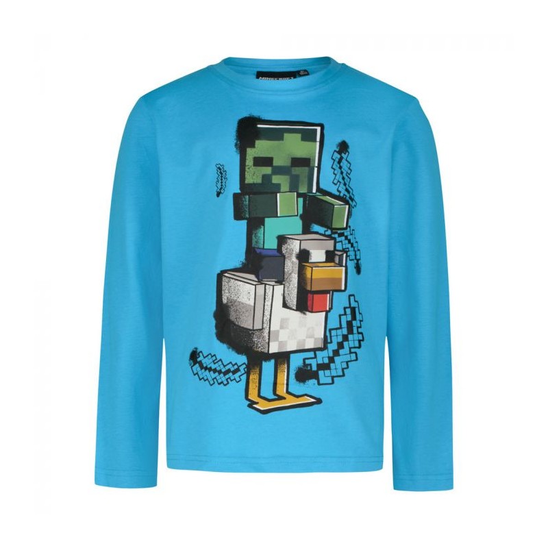 Minecraft children's long-sleeved t-shirt, top 12 years