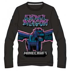 T-shirt à manches longues Minecraft pour enfants, haut 12 ans