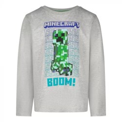 T-shirt à manches longues Minecraft pour enfants, haut 12 ans