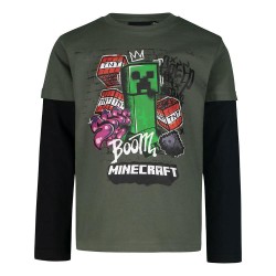 Chemise à manches longues pour enfants Minecraft, taille 8 ans