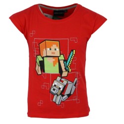 T-shirt court Minecraft pour enfants, haut 4 ans