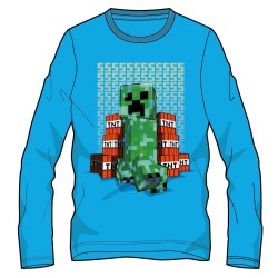 Minecraft glow-in-the-dark long-sleeve children's shirt, top for 6 years