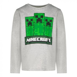 T-shirt à manches longues pour enfants Minecraft Trio, 8 ans