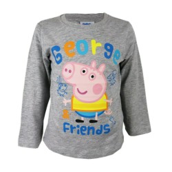 T-shirt à manches longues Peppa Pig George pour enfants, haut 110 cm