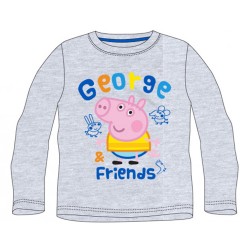 T-shirt à manches longues Peppa Pig George pour enfants, haut 110 cm