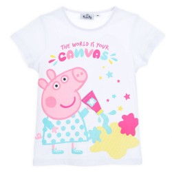 T-shirt à manches courtes Peppa Pig pour enfants, haut 3 ans