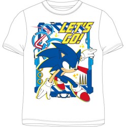 Sonic the Hedgehog Let's Go Sonic the Hedgehog T-shirt à manches courtes pour enfants, haut 134 cm