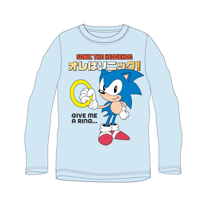 Sonic the Hedgehog Ring Sonic the Hedgehog children's long sleeve shirt, top 104 cm