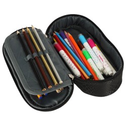 Padded sachet pencil case with flap Shiny Snake