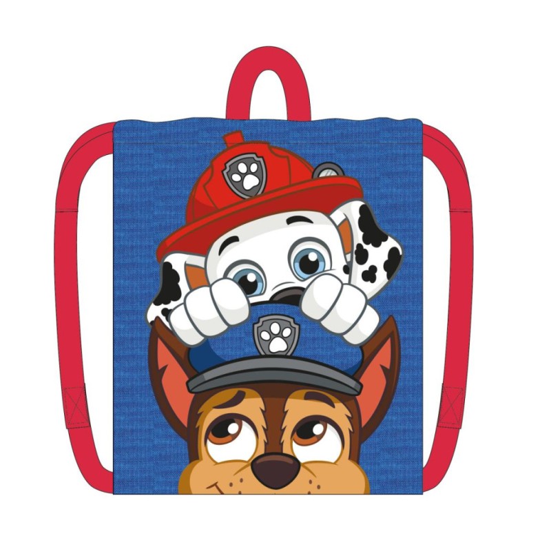 Paw Patrol Blue drawstring bag, backpack 33 cm