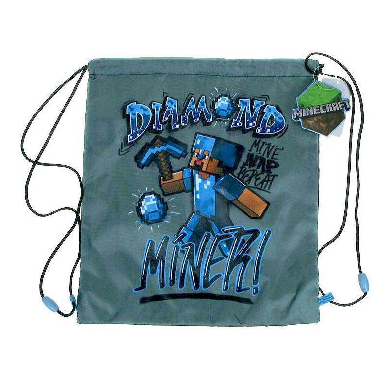 Minecraft sport bag gym sack 37 cm