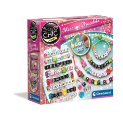 Coffret de création de bracelets créatifs Crazy Chic Message Clementoni