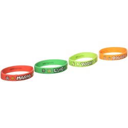 Super Mario Mushroom World bracelet set 6 pieces