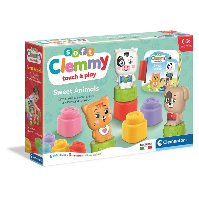 Coffret de jeu souple Animaux Clemmy Clementoni