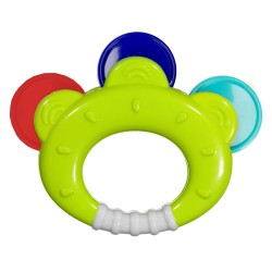 Hochet pour bébé en forme de tambourin coloré