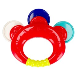 Hochet pour bébé en forme de tambourin coloré