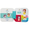 Ensemble de blocs de construction Disney Princess Clemmy Blanche-Neige et Belle avec livre Clementoni