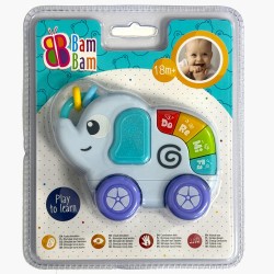 Elephant musical baby rattle