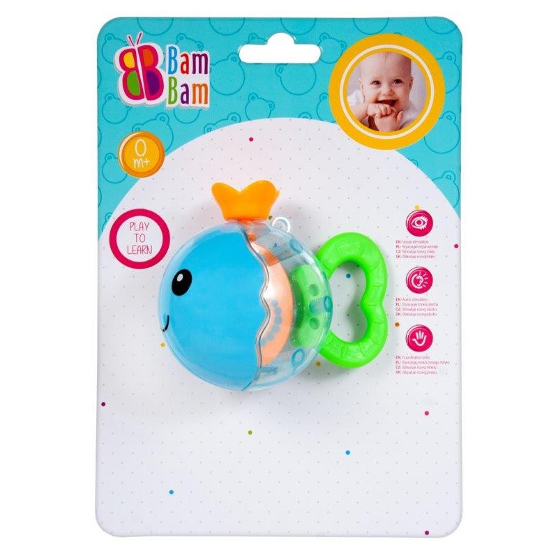 Fish baby teether + rattle