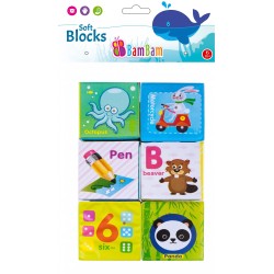 Animals Skill-developing soft blocks set of 6