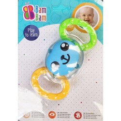 Monkey baby teether + rattle