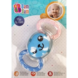 Monkey baby teether + rattle